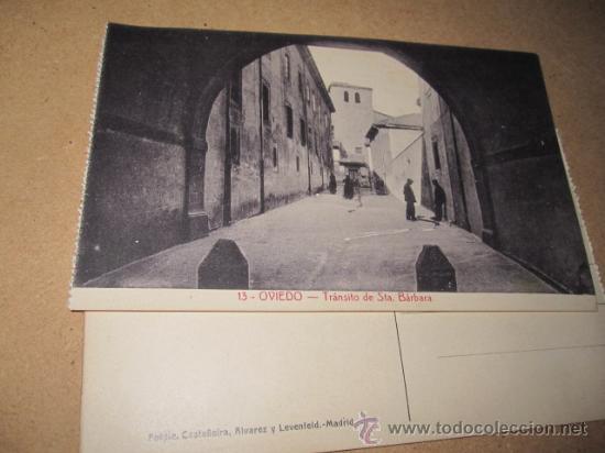Postales: ASTURIAS -OVIEDO -TRANSITO DE SANTA BARBARA -EDI CASTA&Ntilde;EIRA, ALVAREZ Y LEVENFELD.S/C PERFECTA