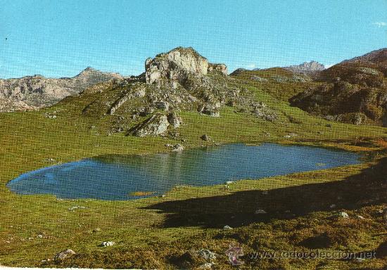 Cartes Postales: buna postal del lago de la ercina  - asturias -  vista general