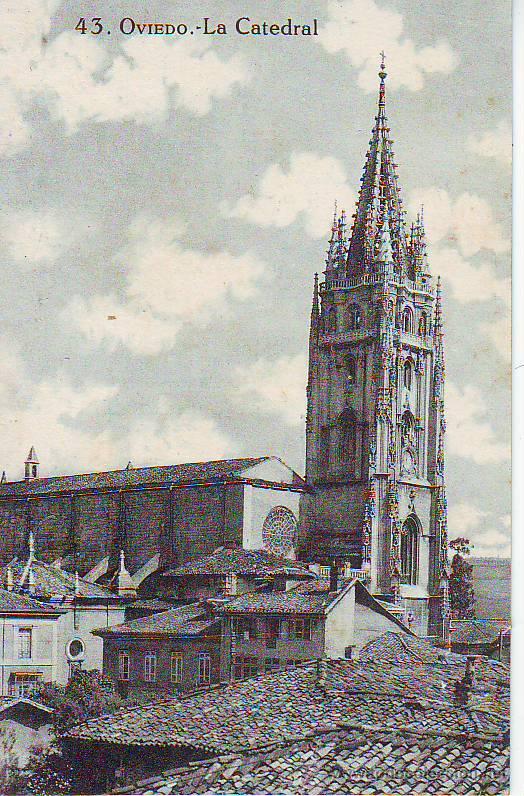 Postales: oviedo 43 la catedral - Foto 1