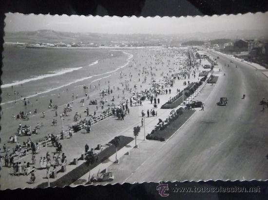 Postales: GIJON - PASEO Y PLAYA - Foto 1