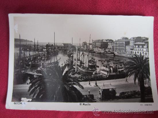 Postales: GIJON - EL MUELLE - Foto 1