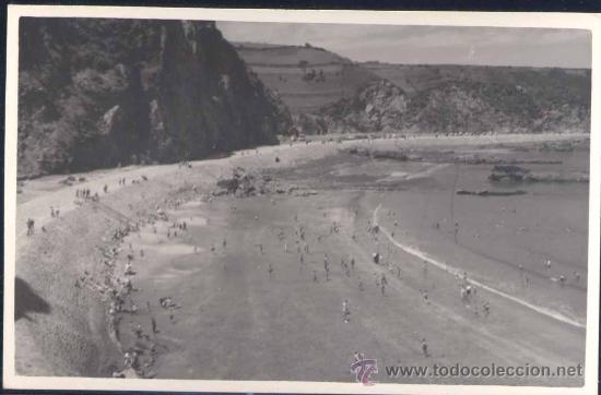 Postales: LUARCA (ASTURIAS).- PLAYA PRIMERA - Foto 1