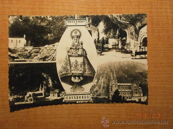Postales: POSTAL RECUERDO DE COVADONGA  SIN CIRCULAR - Foto 1
