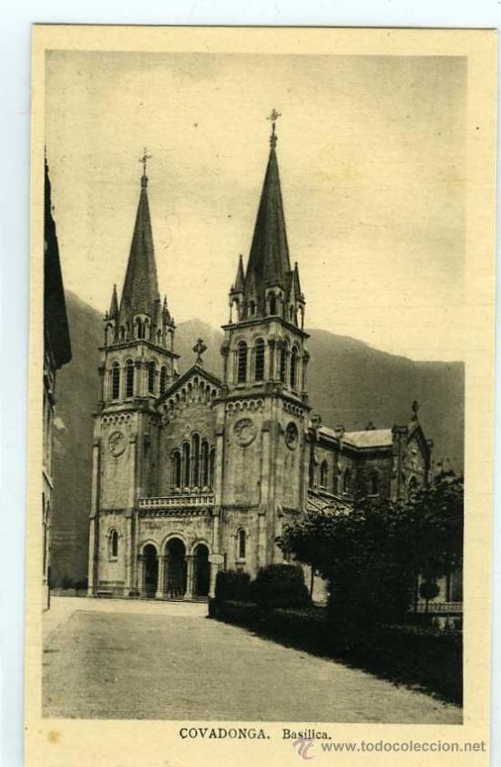 Postales: POSTAL COVADONGA BASILICA - Foto 1