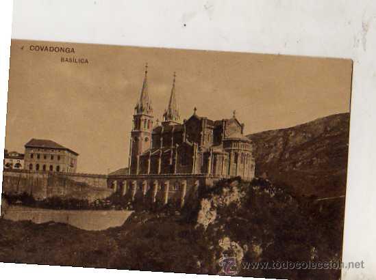Postales: COVADONGA N&ordm; 4 BAS&Iacute;LICA ESCRITA SIN CIRCULAR - Foto 1