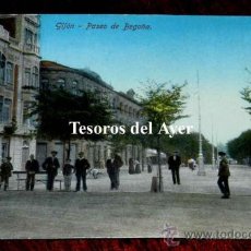 Postales: ANTIGUA POSTAL DE GIJON, ASTURIAS, PASEO DE BEGOÑA, EDICIONES FRANCISCO MATOS, NO CIRCULADA.. Lote 30629554