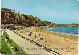 Postales: Postal Salinas. Asturias. Playa 1966 - Foto 1