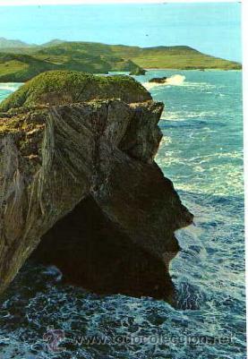 Postales: Llanes. Perfil de Cristo - Foto 1