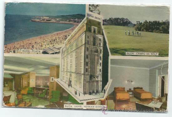 Postales: GIJON.-HOTEL HERNAN CORTES - Foto 1