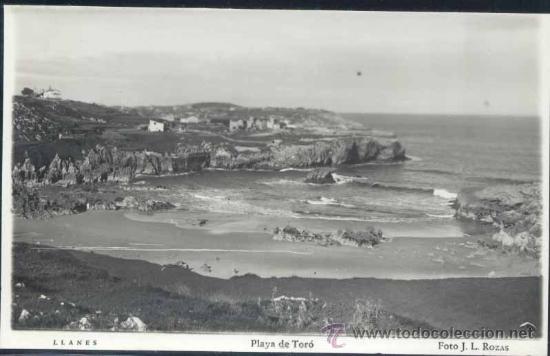 Postales: LLANES (ASTURIAS).- PLAYA DE TOR&Oacute; - Foto 1