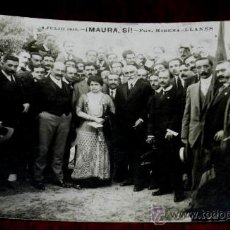 Postales: ANTIGUA FOTO POSTAL DE MAURA EN LLANES, ASTURIAS, 18 DE JULIO DE 1915, CIRCULADA.. Lote 33338650