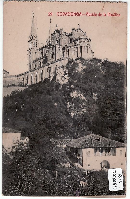 Postales: POSTAL 29 COVADONGA. &Aacute;BSIDE DE LA BAS&Iacute;LICA - Foto 1