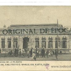 Postales: (PS-30791)POSTAL DE LA FELGUERA-MERCADO.OBRAS DEL ARQUITECTO D.MANUEL DEL BUSTO,GIJON