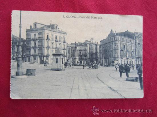 Postales: GIJON - PLAZA DEL MARQUES - Foto 1