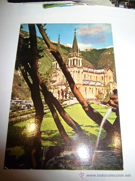 Postales: LA BASILICA DE COVADONGA (CIRCULADA) - Foto 1