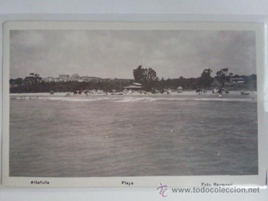 Postales: POSTAL TARRAGONA, ALTAFULLA, PLAYA, SIN CIRCULAR - Foto 1