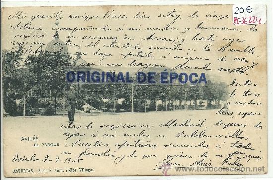 Postales: (PS-36224)POSTAL DE AVILES-EL PARQUE - Foto 1