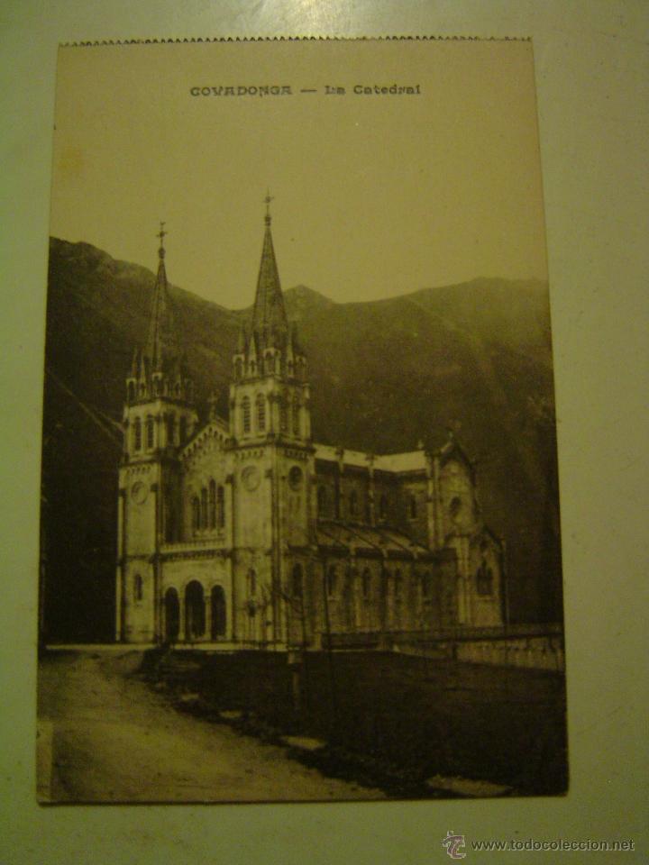 Postales: POSTAL DE COVADONGA.- LA CATEDRAL. - Foto 1