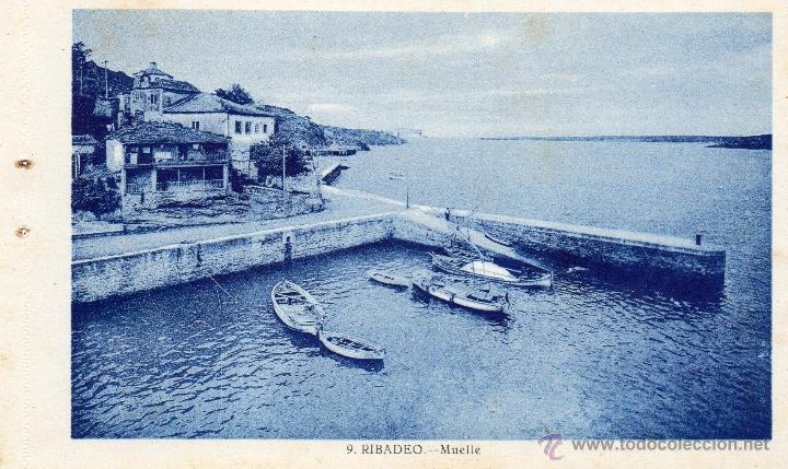 Postales: ribadeo. 9 muelle. roisin - Foto 1