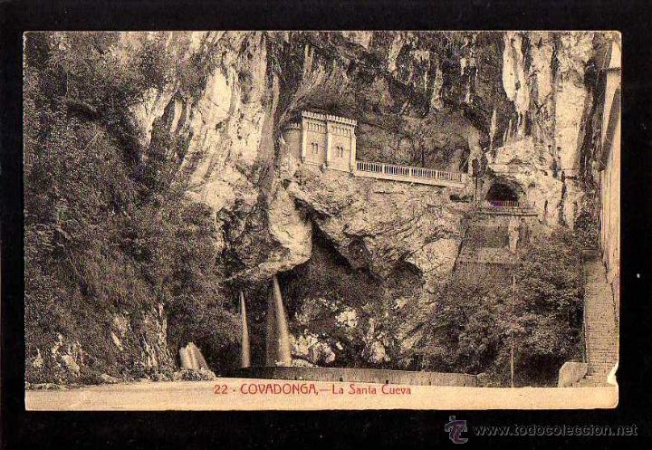 Postales: Covadonga . La Santa Cuerva. No circulada. - Foto 1