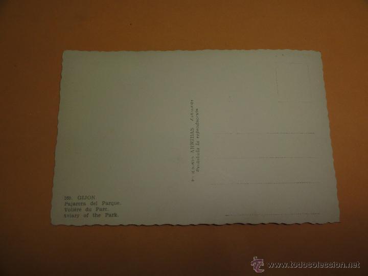 Postales: POSTAL GIJON. PAJARERA DEL PARQUE - Foto 2