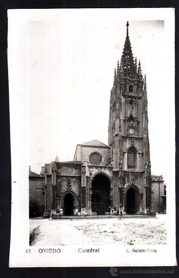 Postales: Oviedo. Catedral. Circulada . - Foto 1