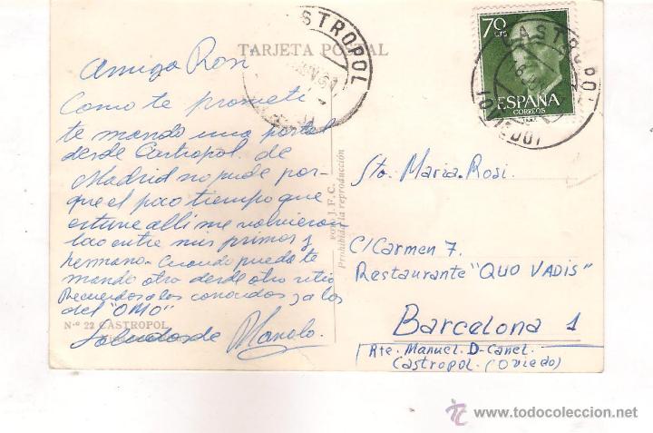 Postales: POSTAL N&ordm; 22  CASTROPOL . - Foto 2