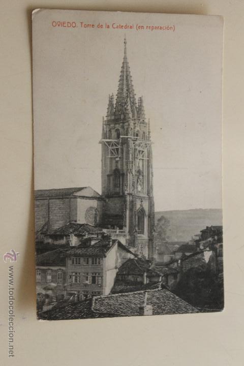 Postales: POSTAL OVIEDO, TORRE DE LA CATEDRAL - Foto 1