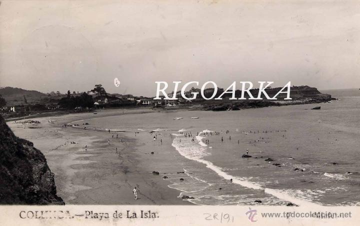 Postales: COLUNGA (ASTURIAS).- PLAYA DE LA ISLA - Foto 1