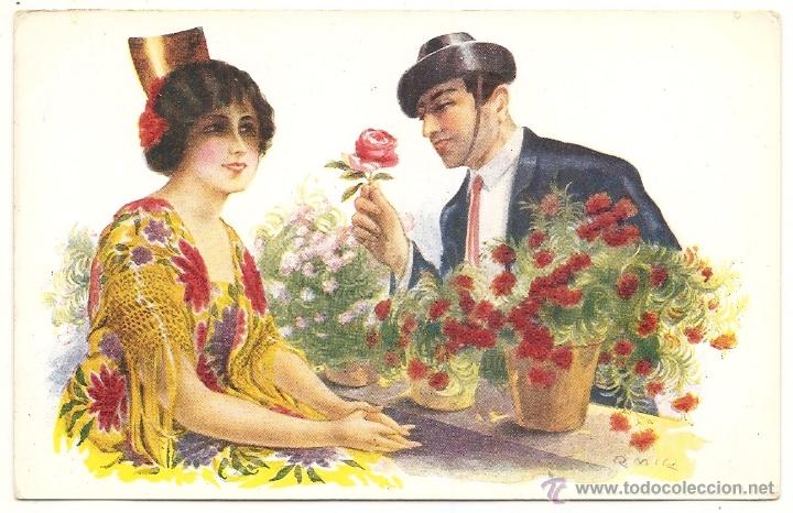 Postales: Tipos espa&ntilde;oles. Gijoneses - Foto 1