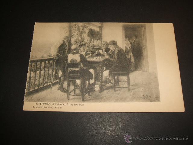 Postales: ASTURIAS JUGANDO A LA BRISCA - Foto 1