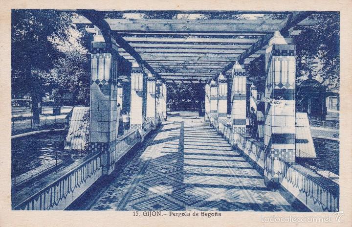 Postales: Gijon Pergolas de Bego&ntilde;a (sin circular) - Foto 1
