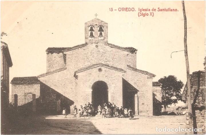 Postales: OVIEDO IGLESIA DE SANTULLANO - Foto 2