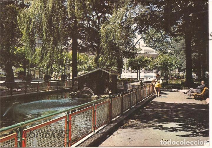 Postales: POSTAL. SAMA DE LANGREO, PARQUE DORADO, ESCRITA - Foto 1