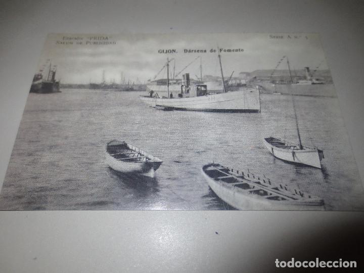 Postales: gijon  barcos - Foto 1