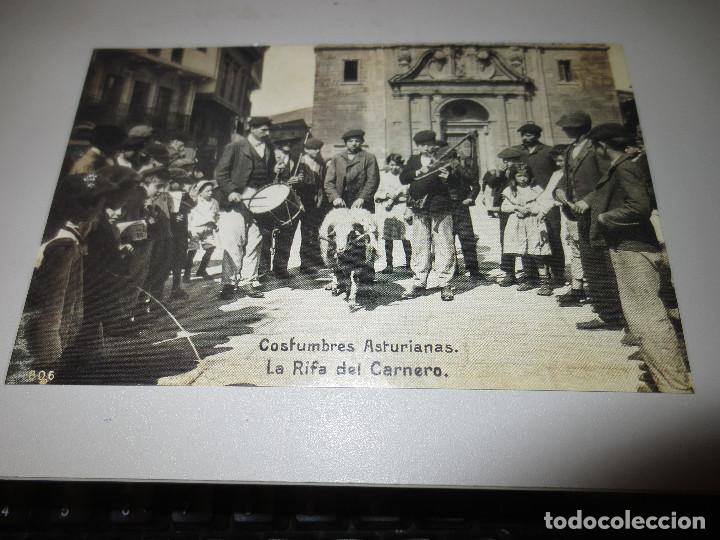 Postales: asturias  la rifa del carnero - Foto 1