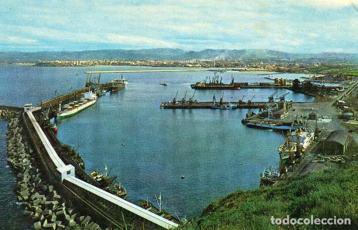 Postales: GIJON  PUERTO - Foto 1