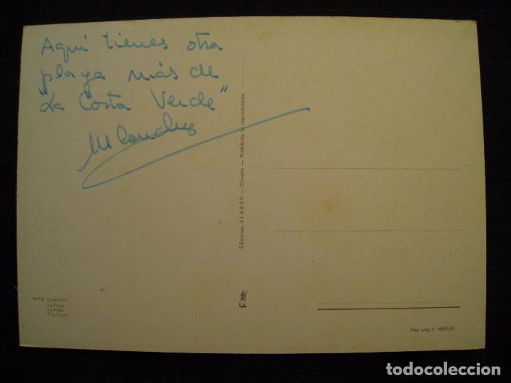 Postales: POSTAL LUANCO - N&ordm; 9 - LA PLAYA - CIRCULADA. - Foto 3