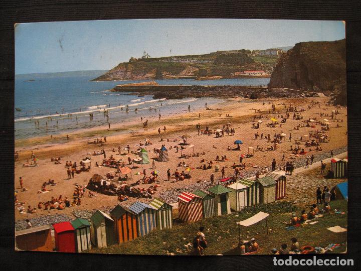 Postales: POSTAL LUARCA - N&ordm; 6 - PLAYA DE SALINAS - CIRCULADA. - Foto 2