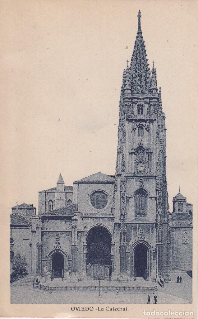 Postales: POSTAL: OVIEDO - LA CATEDRAL - Foto 1