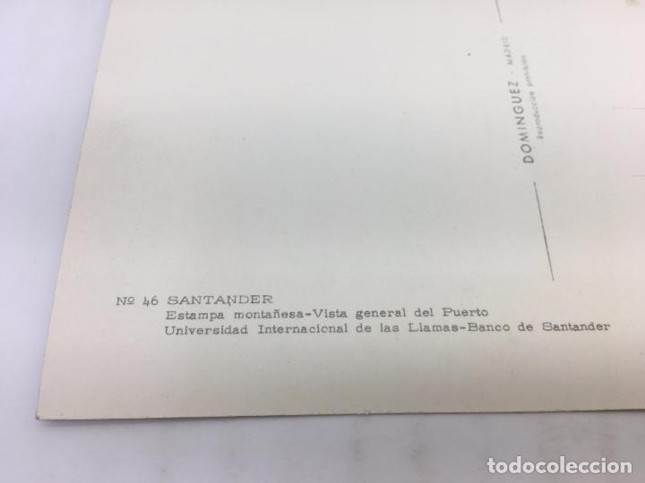 Postales: POSTAL SIN CIRCULAR DE SANTANDER - N&ordm;46 - - Foto 3