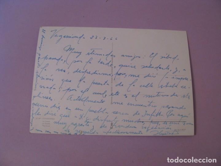 Postales: COVADONGA. LA CUEVA. ED. ALARDE. ESCRITA. 1966. - Foto 2