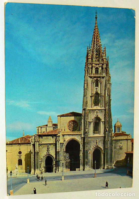 Postales: POSTAL DE OVIEDO LA CATEDRAL - Foto 1