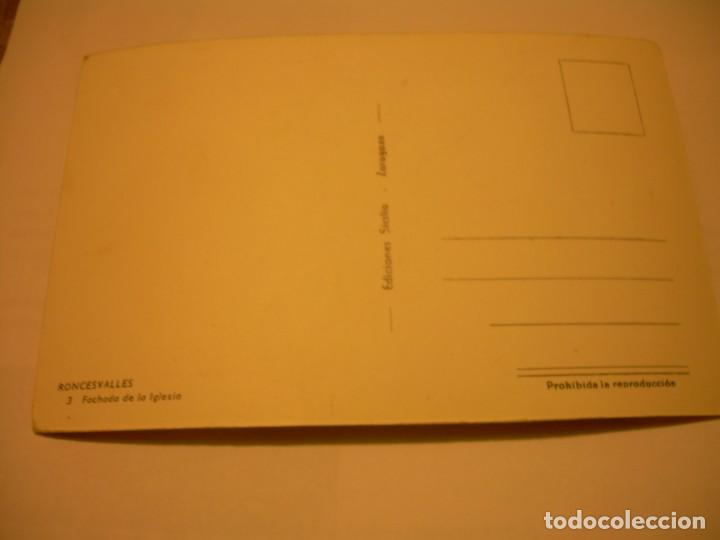 Postales: ANTIGUA POSTAL....RONCESVALLES. - Foto 2