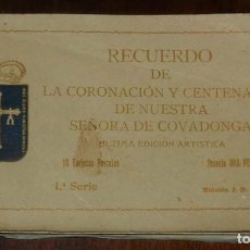 Postales: CUADERNILLO DE COVADONGA, ASTURIAS, CONTIENE 6 POSTALES, LA VISTA PANORAMICA (POSTAL DOBLE), N.4, 5. Lote 156823638