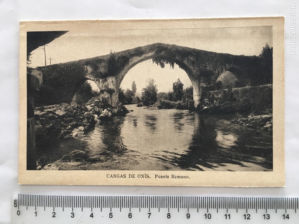 Postkarten: POSTAL. CANGAS DE ONIS. PUENTE ROMANO. H. 1950?.