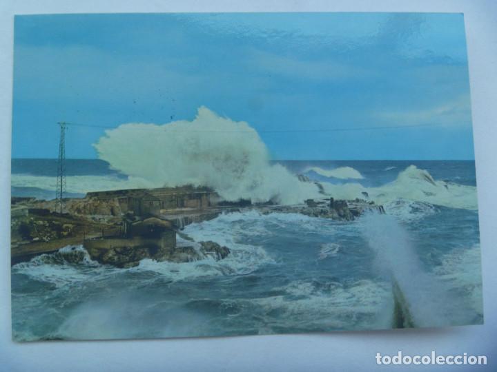 Postales: POSTAL LLANES : TEMPORAL EN LA COSTA - Foto 1