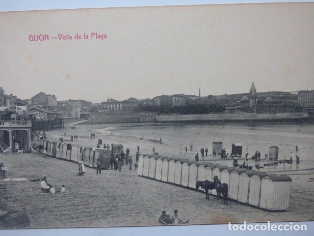 Postales: gijon, vista de la playa - Foto 1