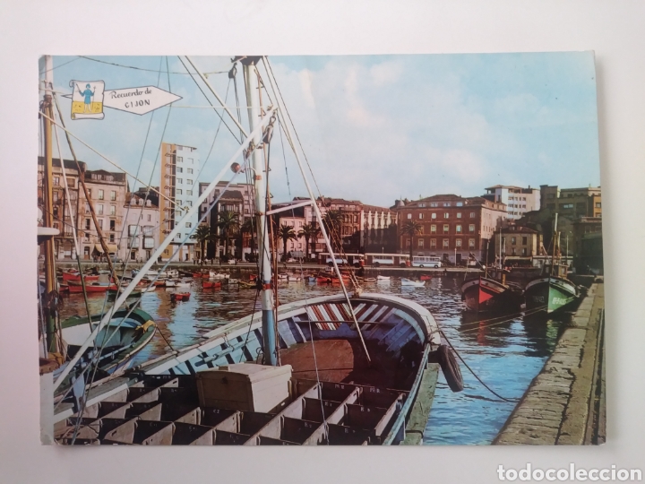 Postales: Gijon:muelle.circulada.1969 - Foto 1