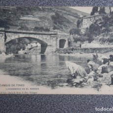 Postales: CANGAS DE TINEO LAVANDERAS ASTURIAS FOTOGRAFÍA VILLEGAS ANTERIOR A 1905 POSTAL
